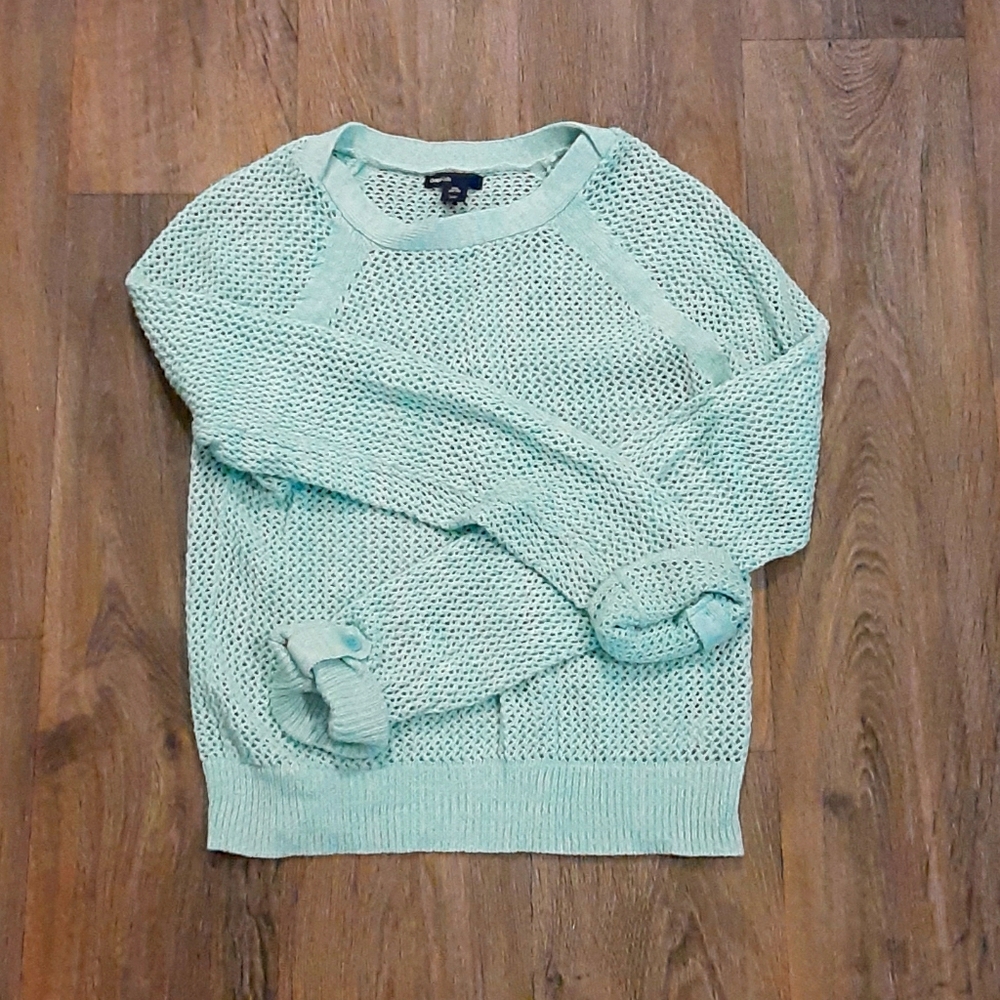 GapKids Aqua Glaze Knit Sweater
